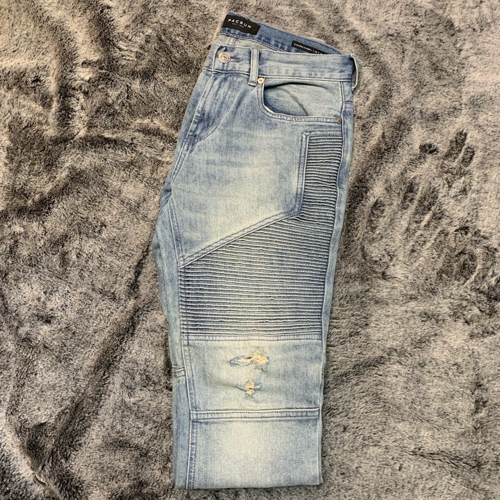 PACSUN | NWOT Ripped Moto Skinny Jeans 29x30